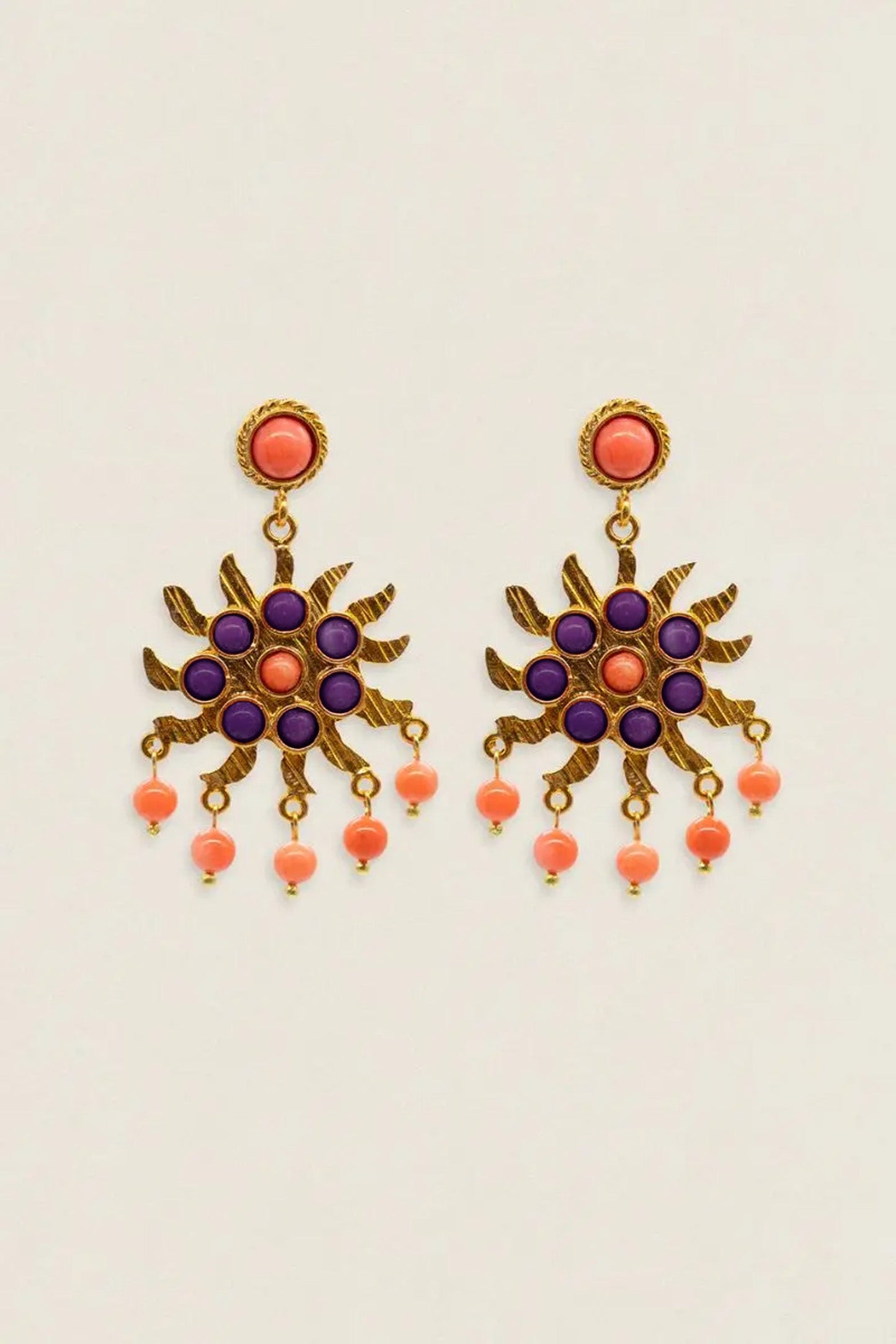 Pendientes Sol Corales PEN128