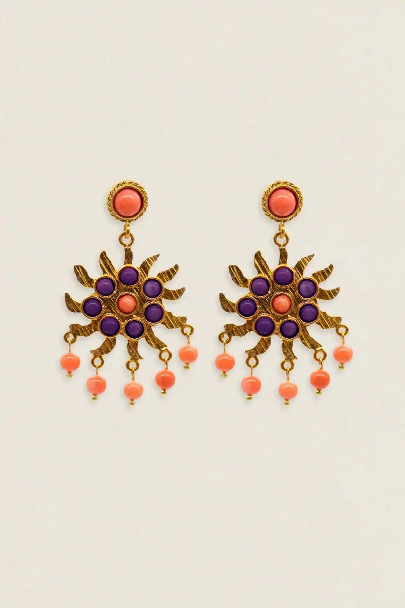 Pendientes Sol Corales PEN128