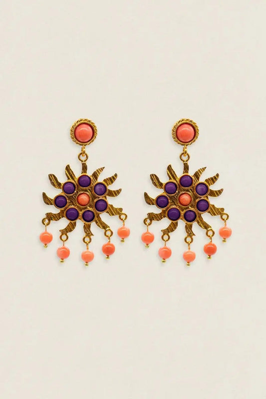 Pendientes Sol Corales PEN128