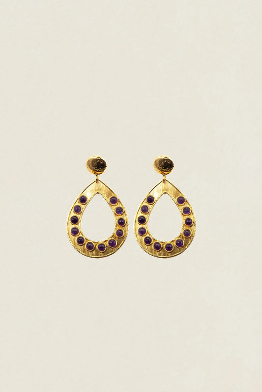 Pendientes PEN24 Drop Circles Stone