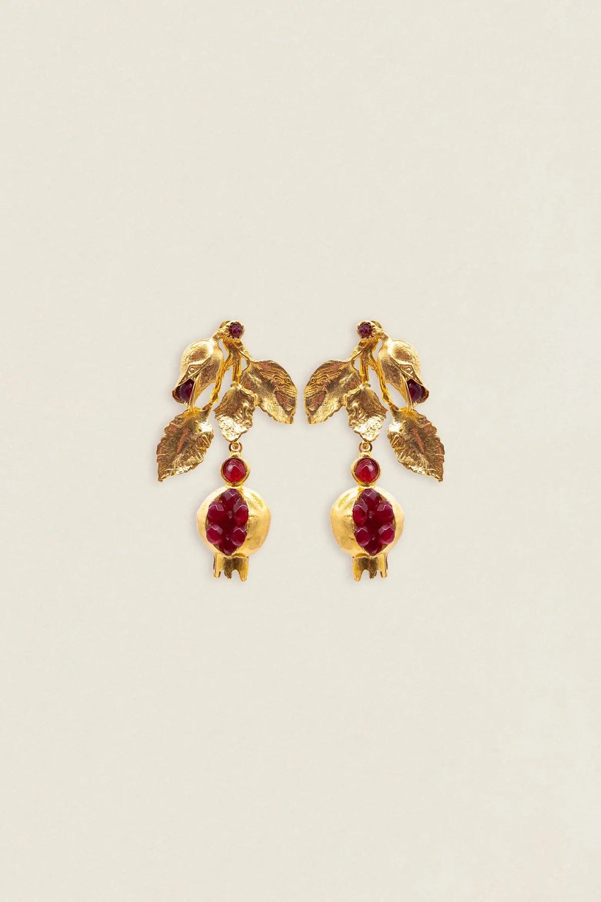 Pendientes Granada Rama Hojas PEN192 (imagen 2)