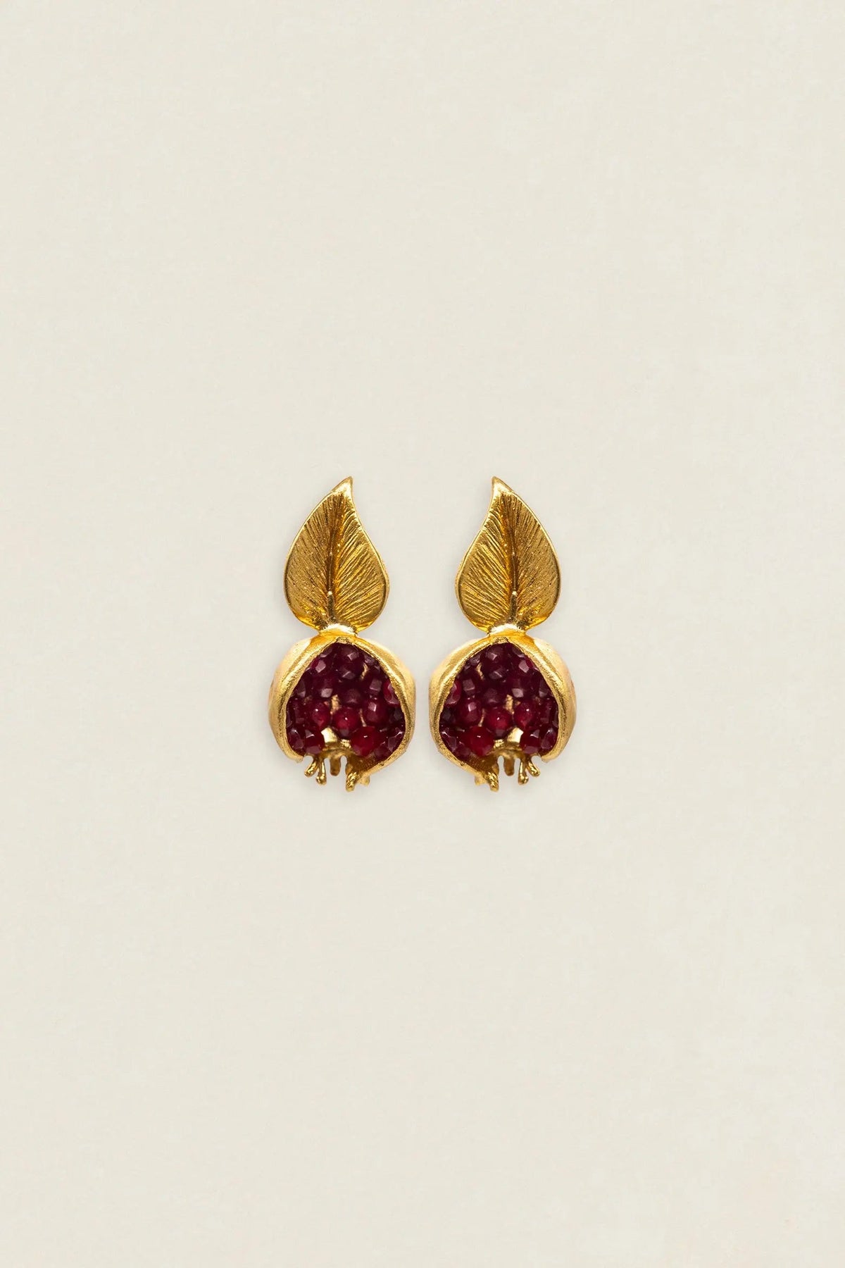 Pendientes Hoja Granada PEN139