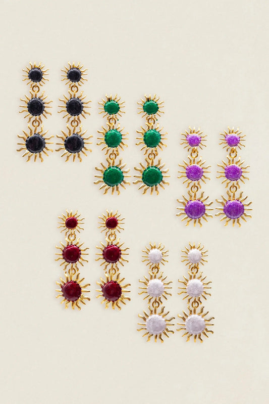 Pendientes Triple Sol PEN09