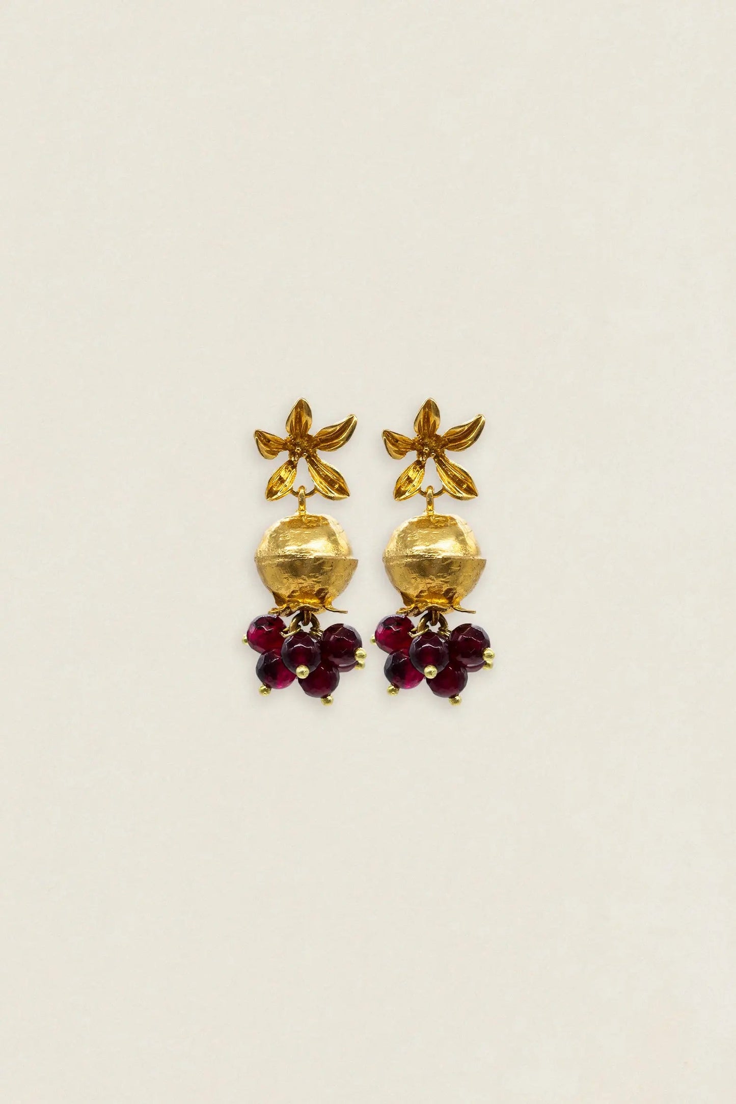 Pendientes Flor Granada PEN143 (imagen 2)