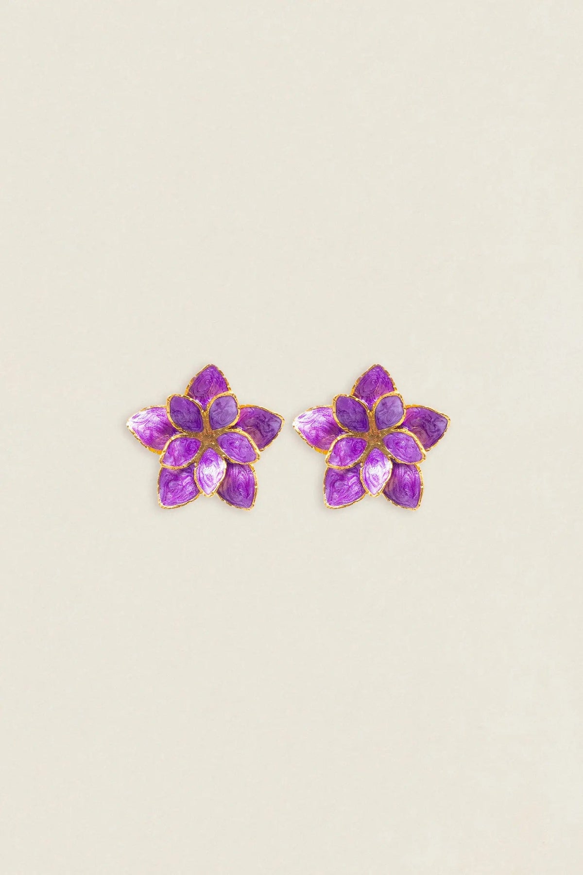 Pendientes Carmeron Flor Nenúfar PEN03 (imagen 6)