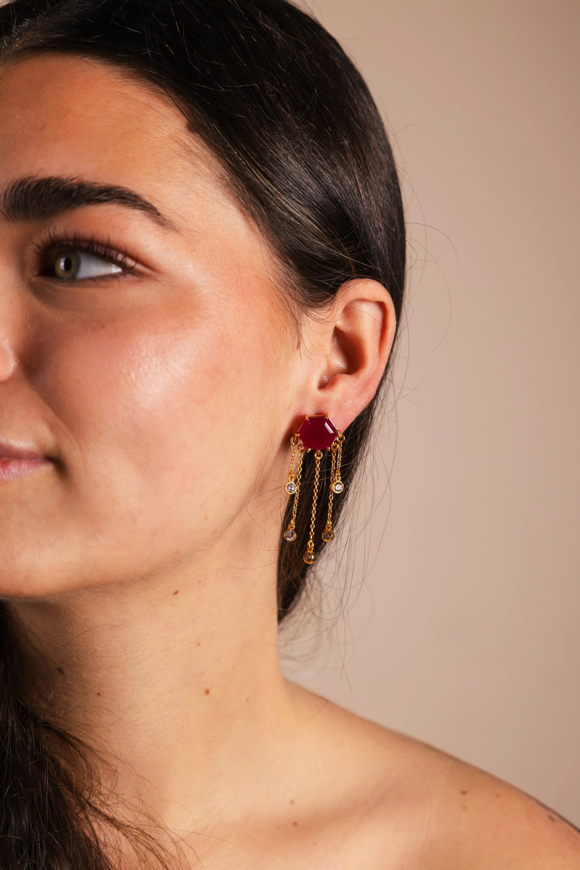 Pendientes Hexa Stone PEN119 (imagen 3)