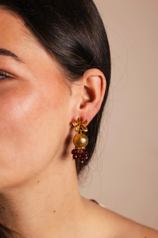 Pendientes Flor Granada PEN143