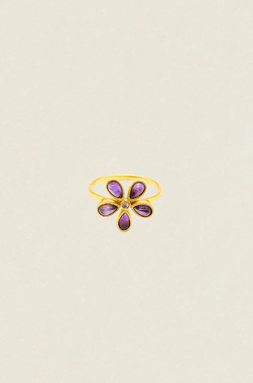 Anillo Flor Petalos Stone AN11 (imagen 2)