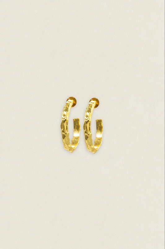 Pendientes Argollas Relieves PEN149
