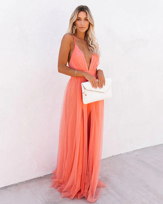 Vestido mujer elegante maxi vestido — modelo Vestido Patrec ™