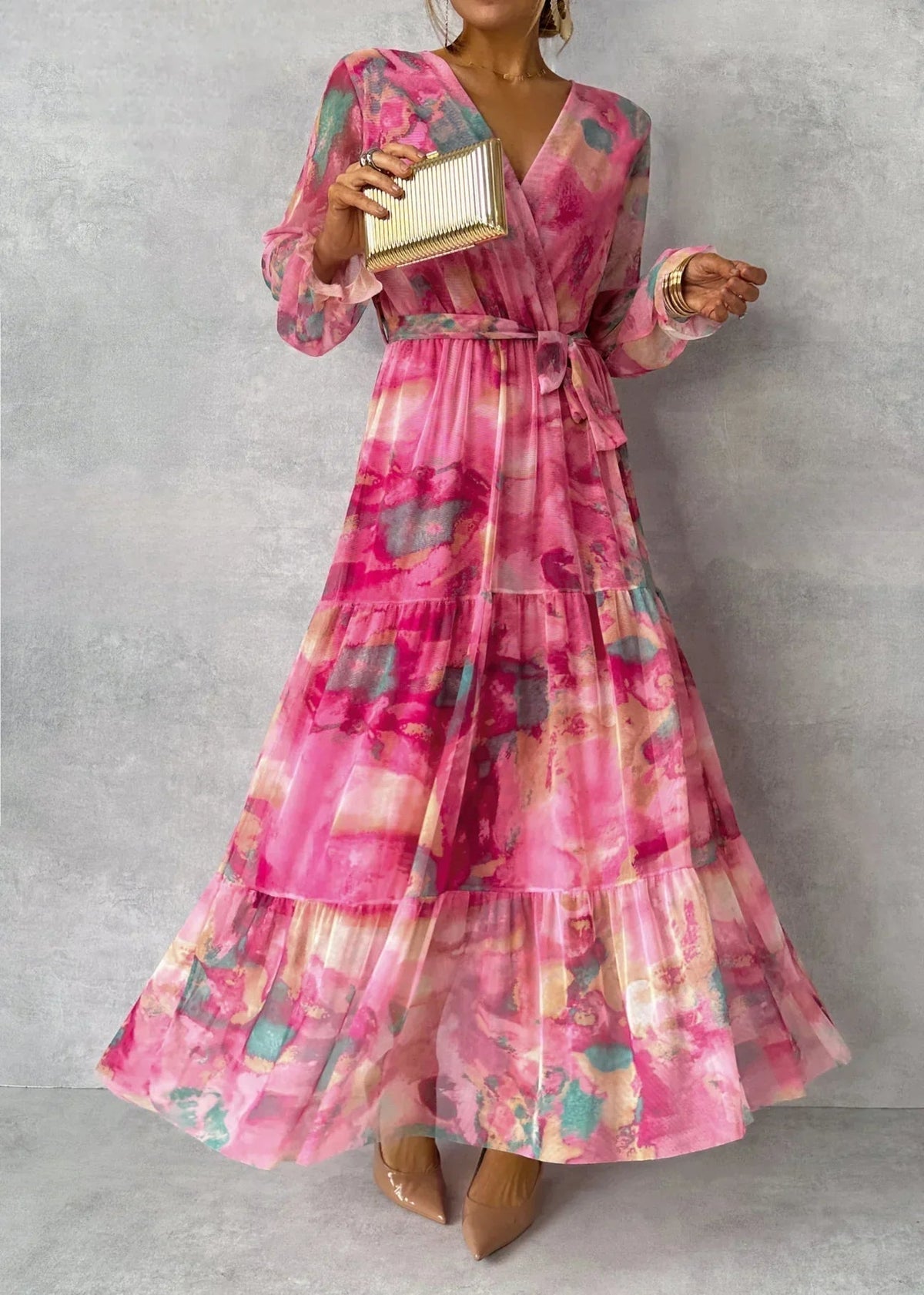 Toque floral con clase atemporal — modelo Vestido Elena™ (imagen 2)