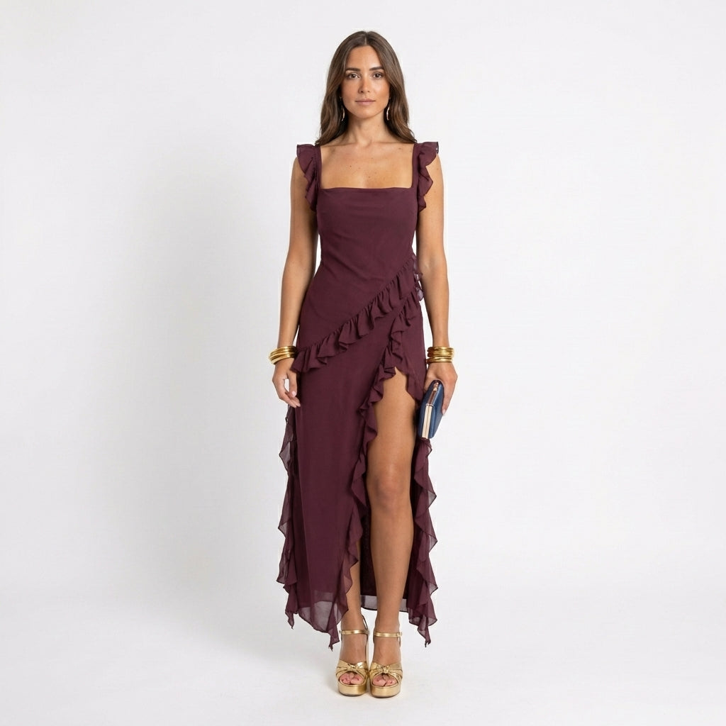 Vestido con volantes y encanto — modelo Vestido Cia™ (imagen 6)