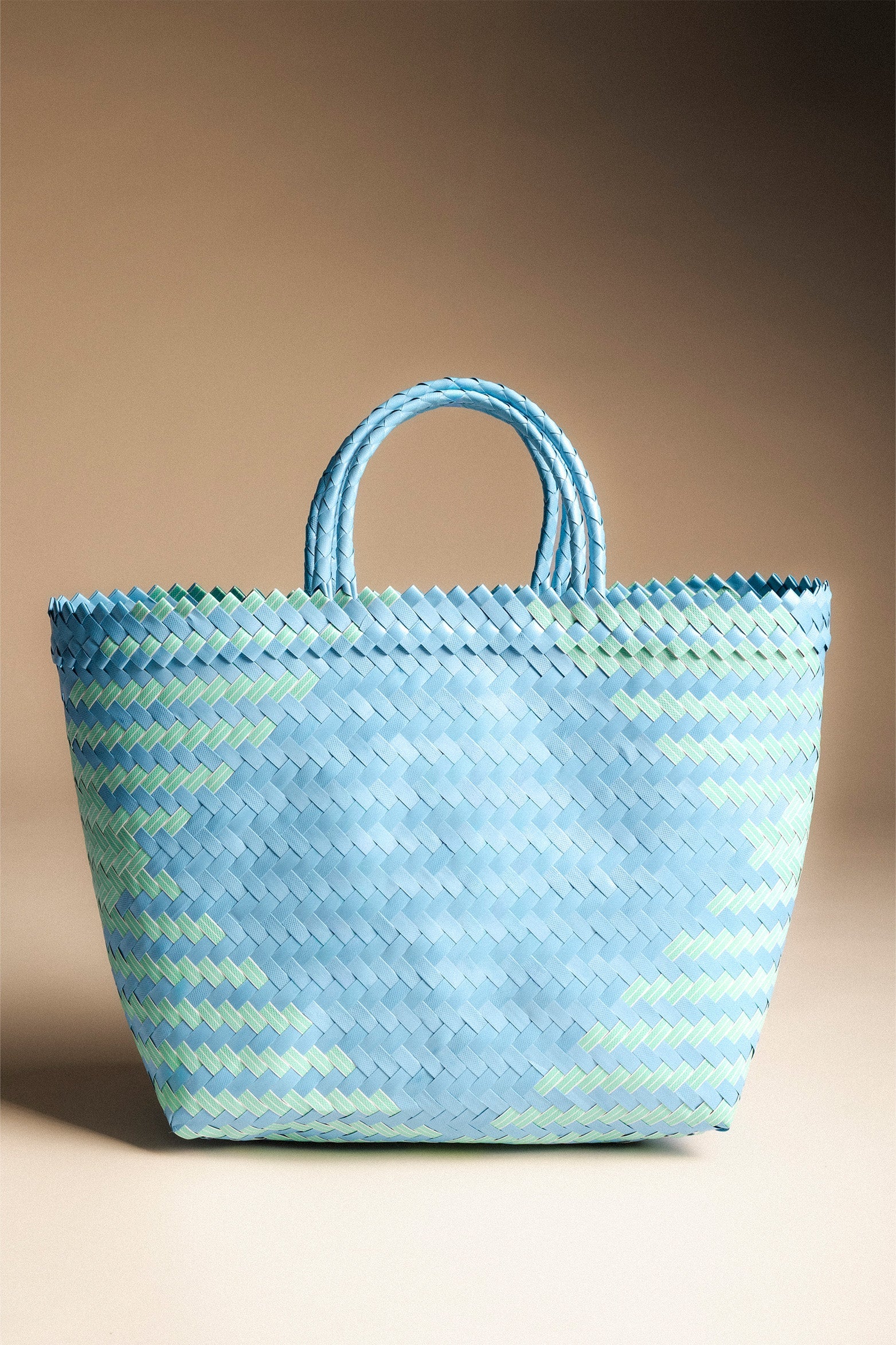 Bolso/Cesta Bicolor Azul y Verde BL9 – Estilo moderno y práctico para cualquier ocasión