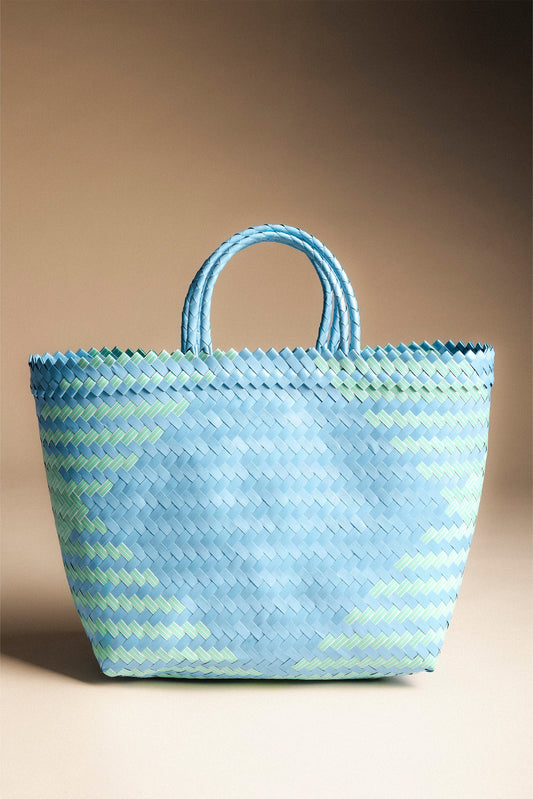 Bolso/Cesta Bicolor Azul y Verde BL9 – Estilo moderno y práctico para cualquier ocasión