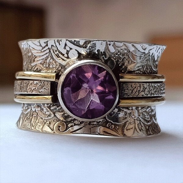 Anillo para meditación hecho de cristal de Bohemia (imagen 3)