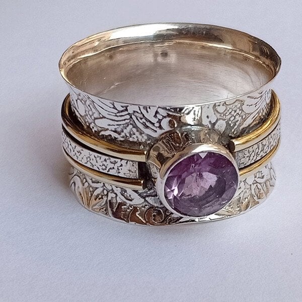 Anillo para meditación hecho de cristal de Bohemia (imagen 5)