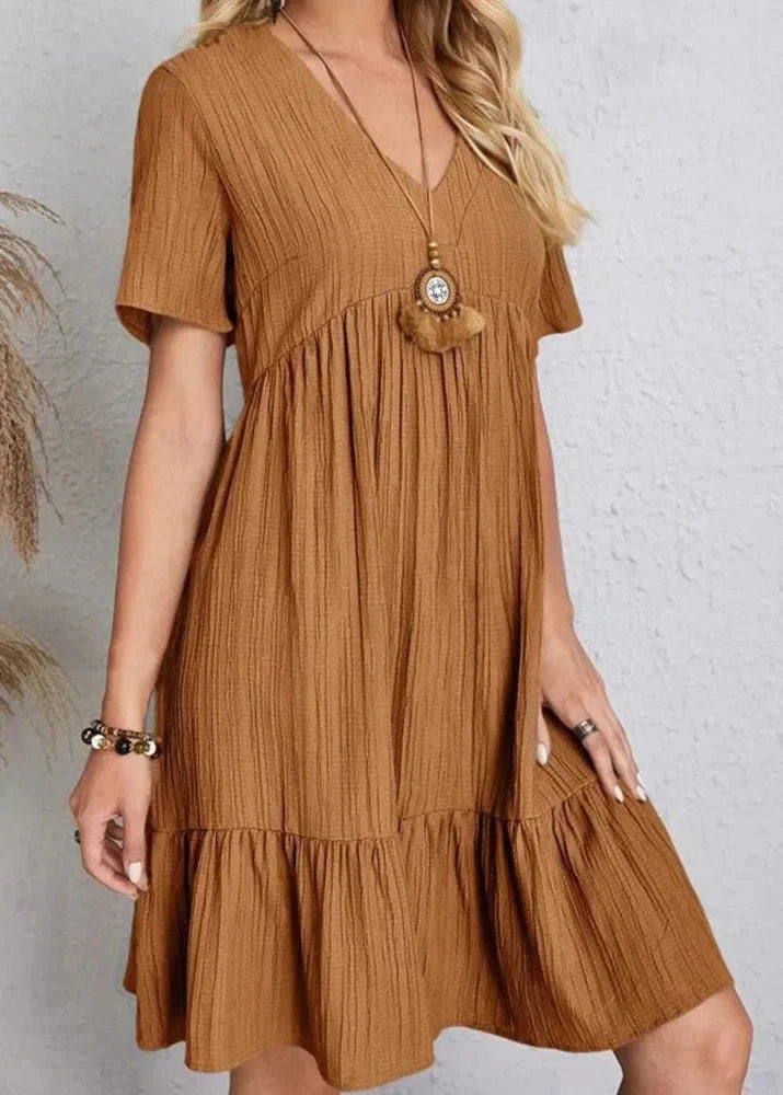 Corte elegante que disimula el vientre — modelo Vestido Vera™ (imagen 13)