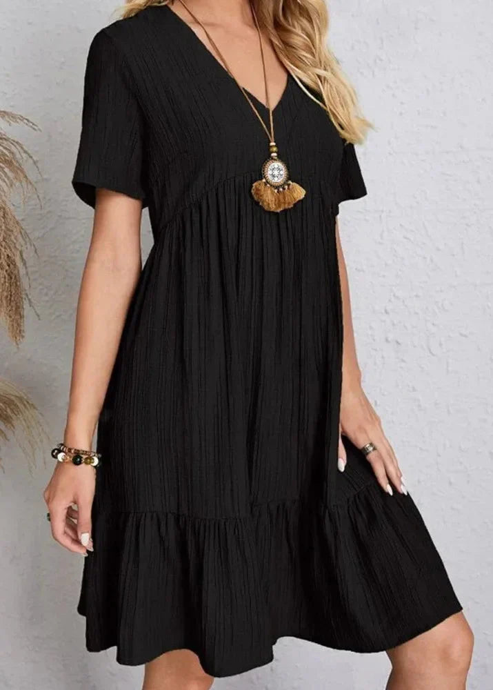 Corte elegante que disimula el vientre — modelo Vestido Vera™ (imagen 11)