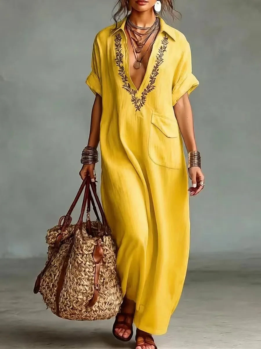 Maxi Bohemio con Estampado Floral — modelo Vestido Marta™ (imagen 4)