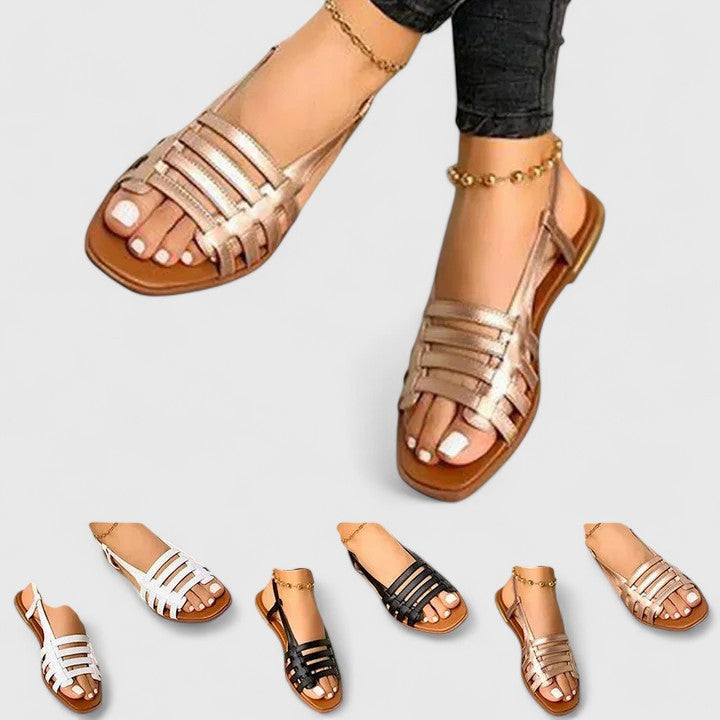 Sandalias doradas de descanso — modelo Alma (imagen 4)