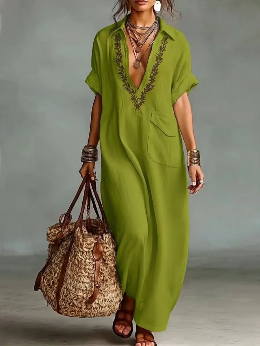 Maxi Bohemio con Estampado Floral — modelo Vestido Marta™ (imagen 5)