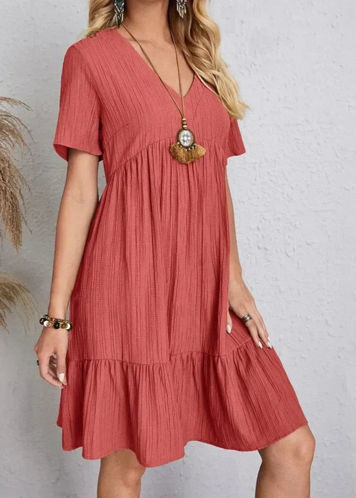 Corte elegante que disimula el vientre — modelo Vestido Vera™ (imagen 9)