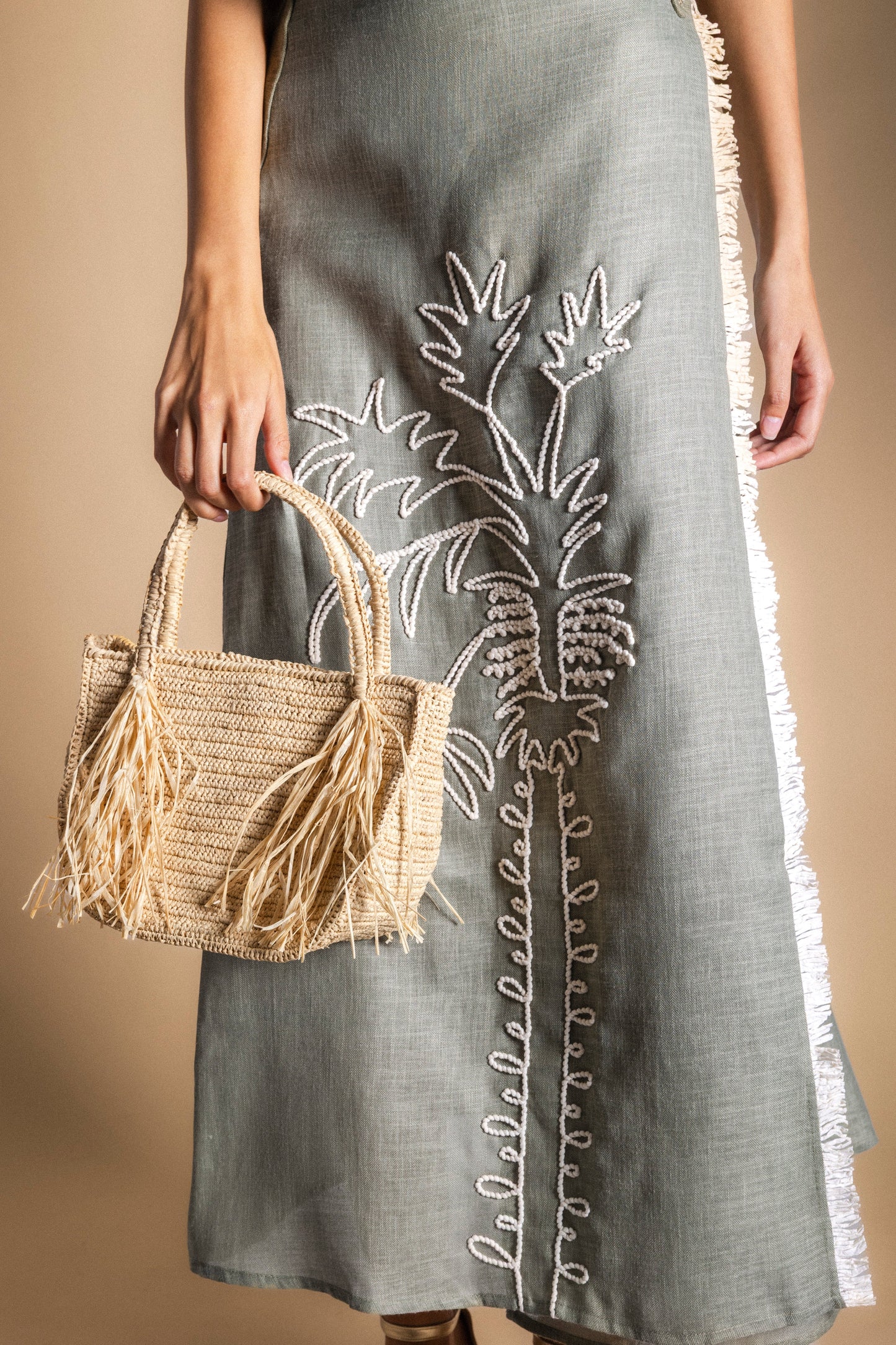 Bolso de Mano de Rafia Sylvie - Estilo Natural y Sofisticado (imagen 2)