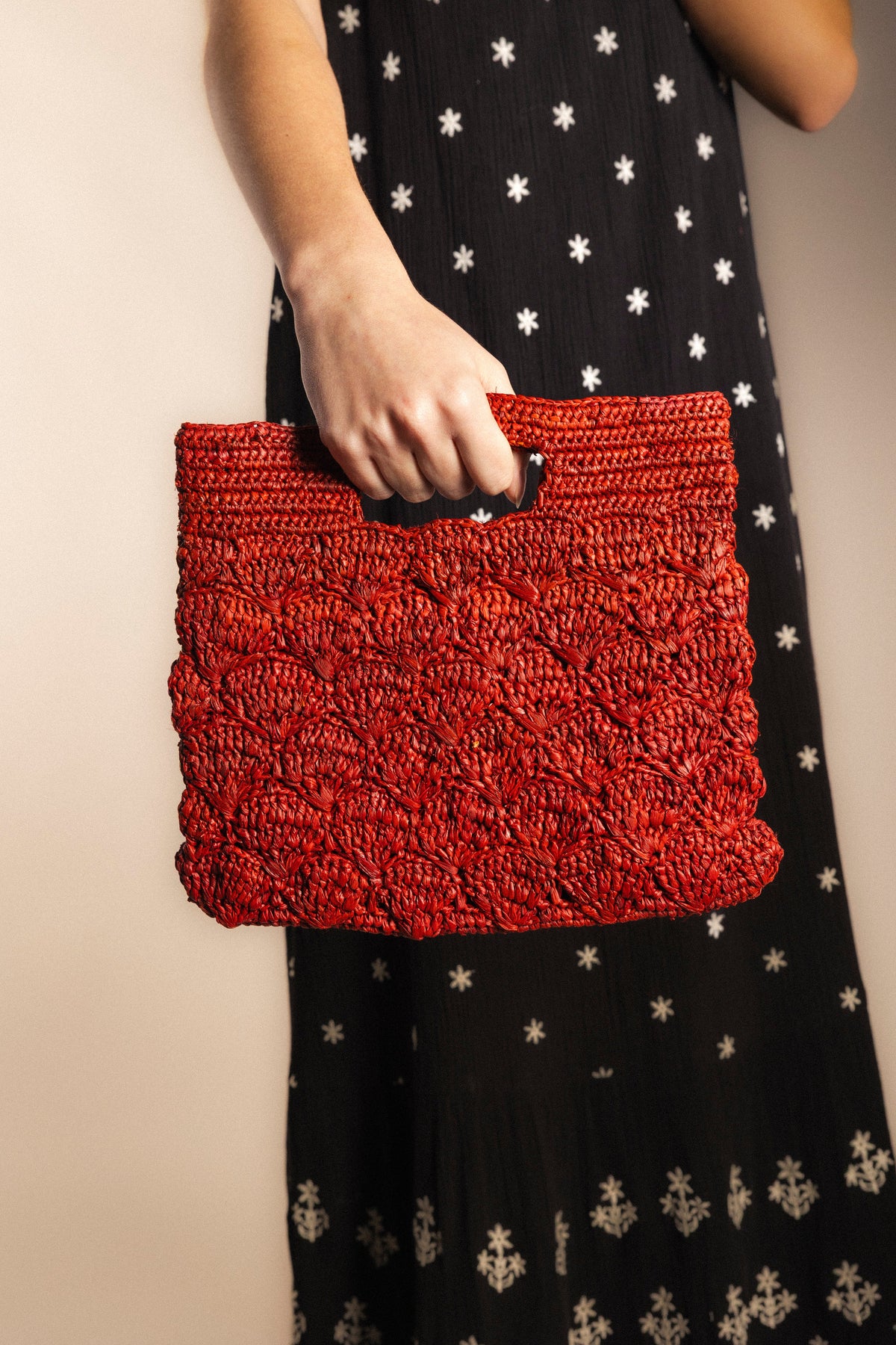 Bolso de Mano en Rafia Sacha - Estilo Natural y Chic (imagen 3)