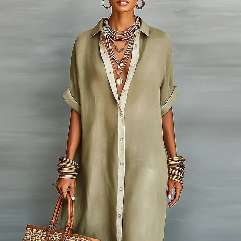 Camisero largo con botones — modelo Vestido Anastasia™ (imagen 7)