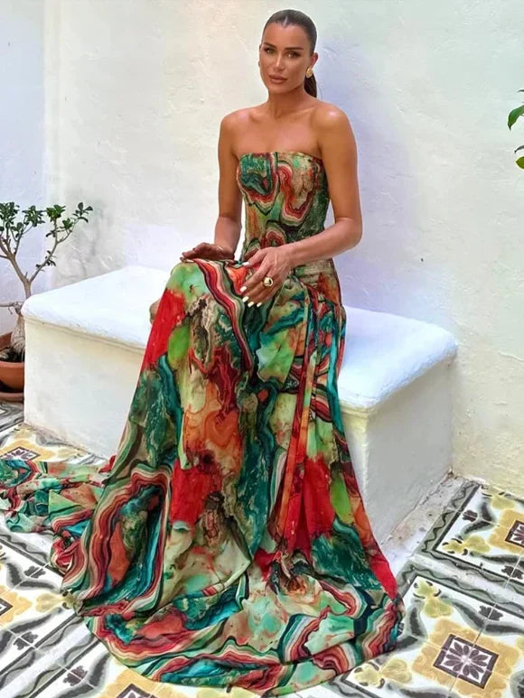 Vestido Marta™ - Elegancia floral vibrante para momentos especiales (imagen 3)