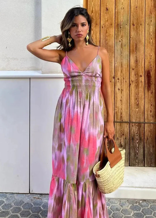Frescura y elegancia floral — modelo Vestido Andrea™