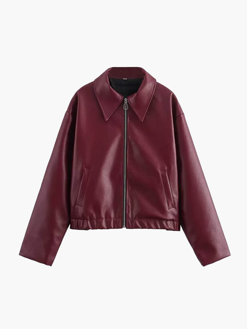 Bomber Cuero — modelo Inaya (imagen 8)