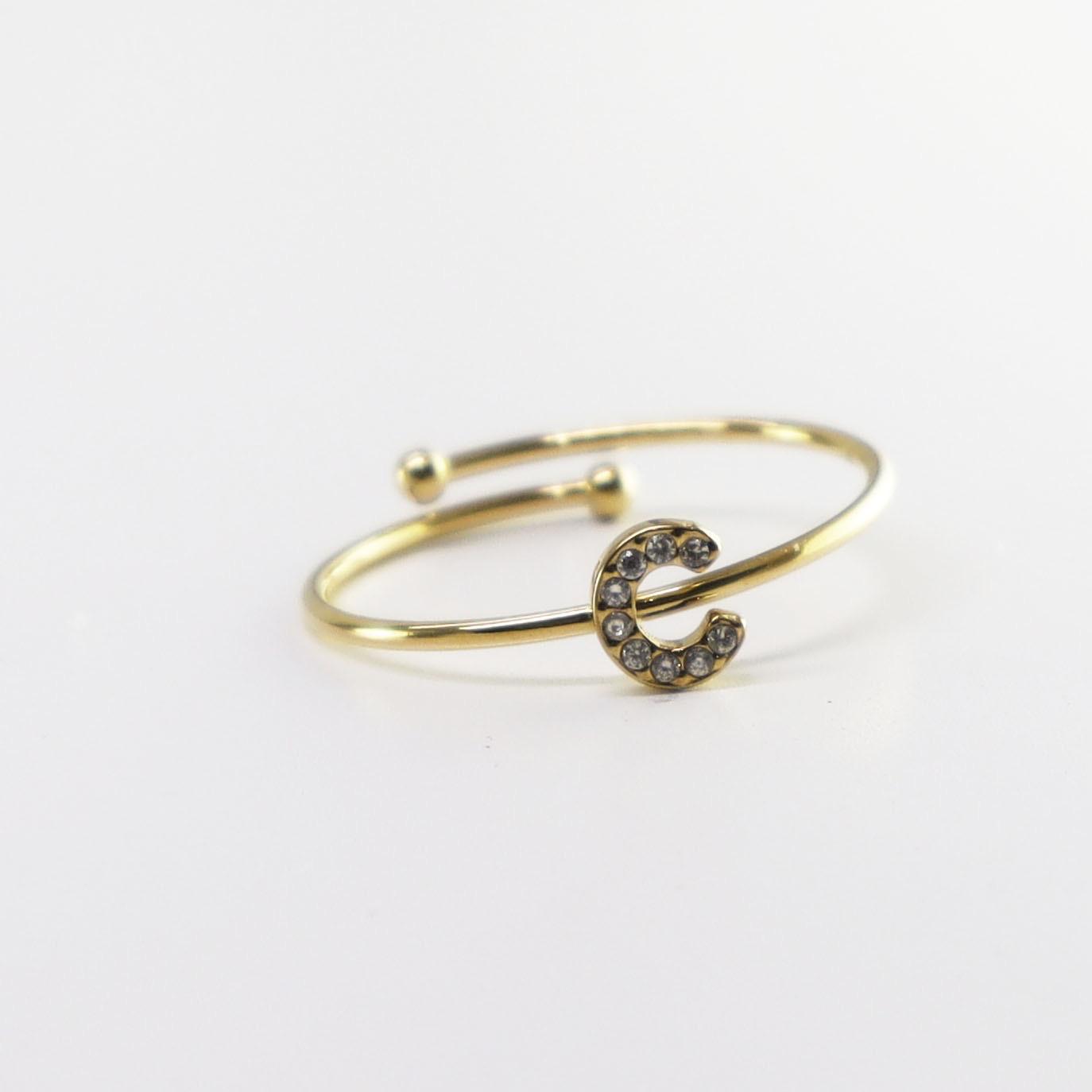 Lux — modelo Anillo personalizado con letra (imagen 3)