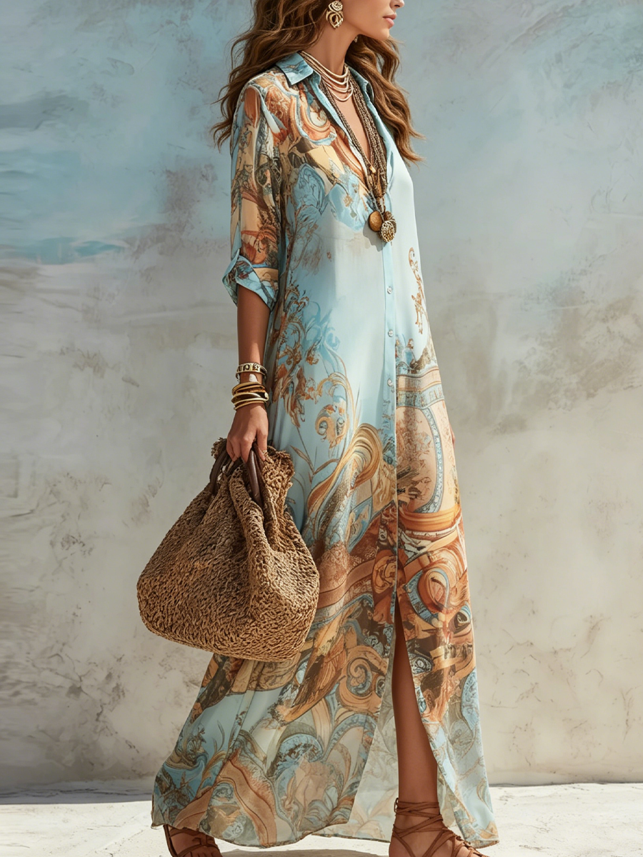 Camisero Mediterráneo — modelo Vestido Lorna™ (imagen 3)