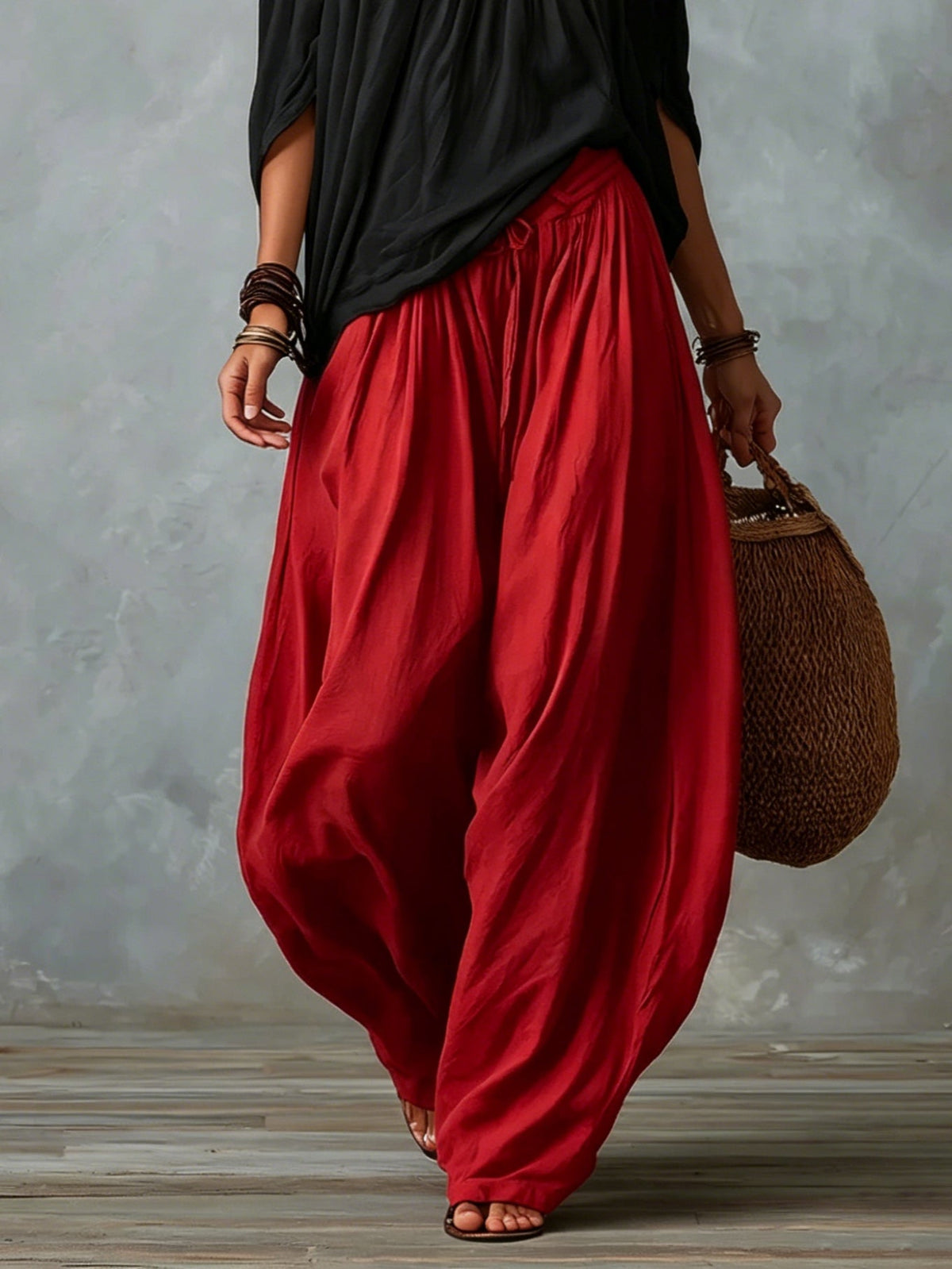 Luna · Conjunto de hombros descubiertos y pantalón fluido (imagen 7)
