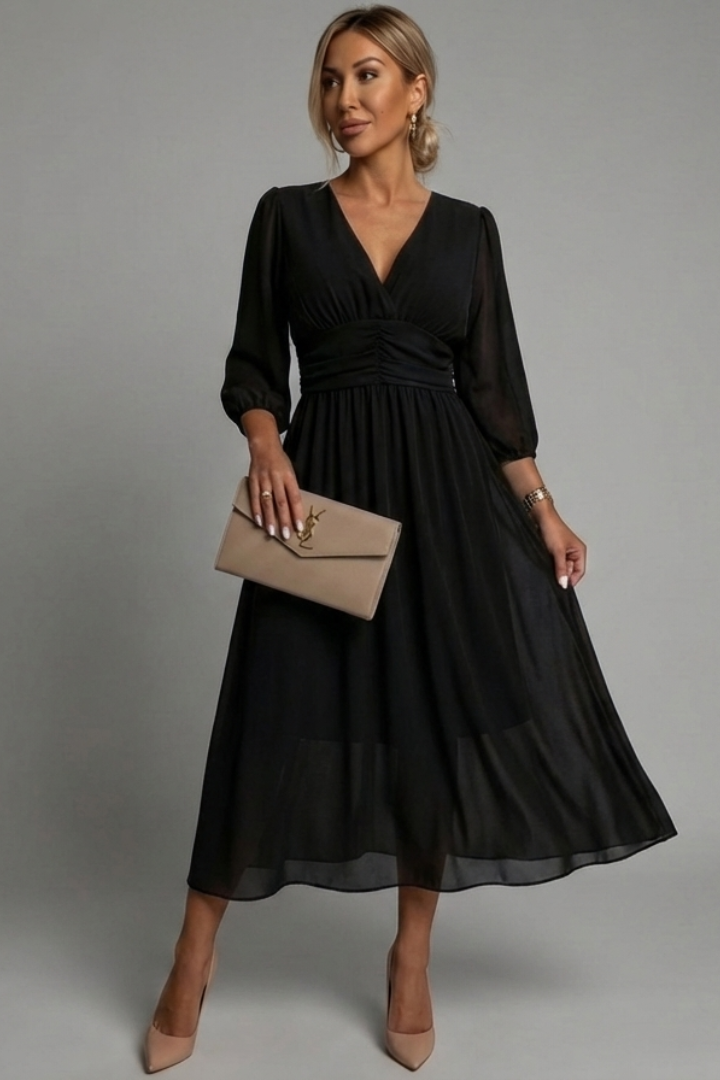 Vestido envolvente elegante — modelo Vestido Camila™ (imagen 2)