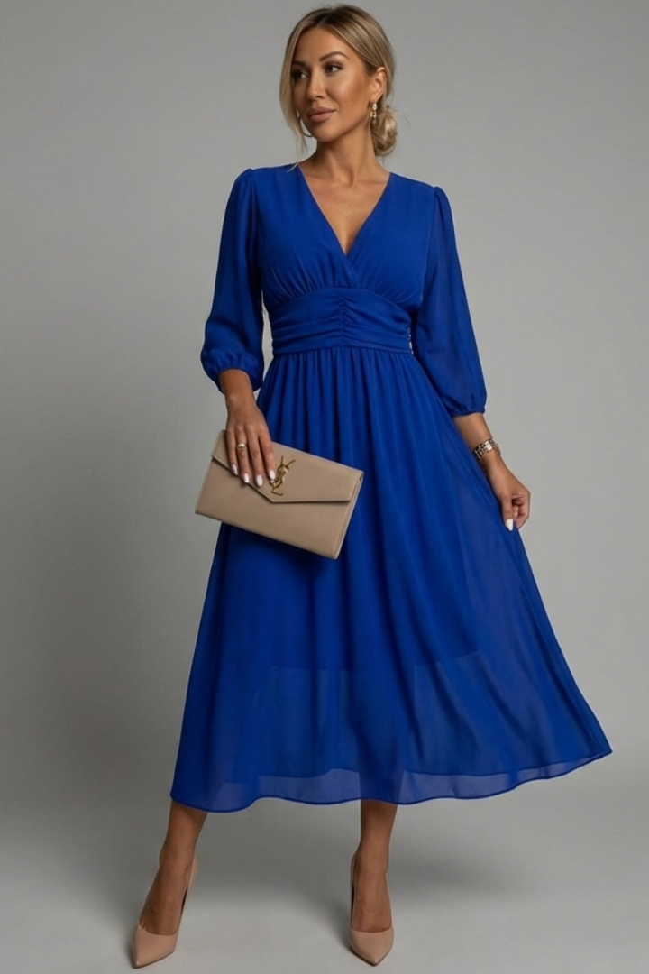 Vestido envolvente elegante — modelo Vestido Camila™