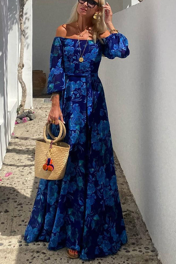 Elegancia floral con hombros al descubierto — modelo Vestido Francesca™ (imagen 2)