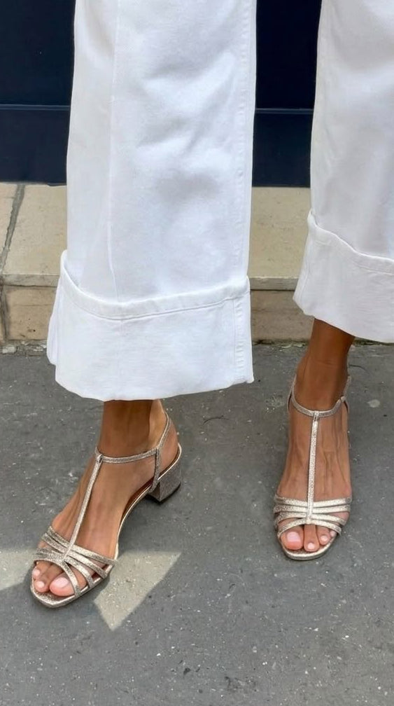 Sandalias doradas de elegancia diaria — modelo Allegra (imagen 4)