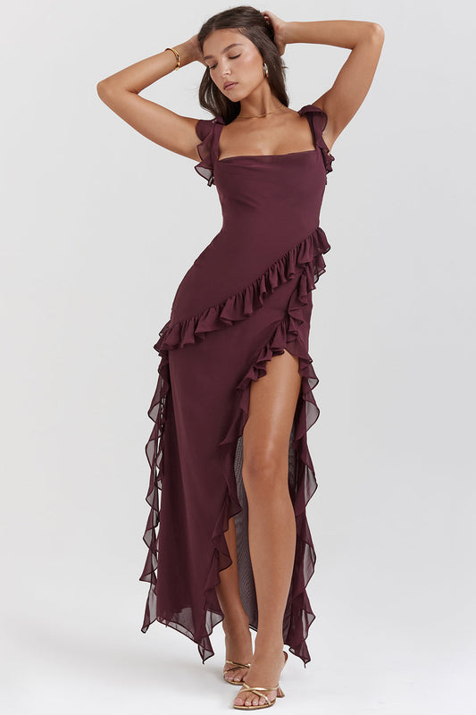 Vestido con volantes y encanto — modelo Vestido Cia™