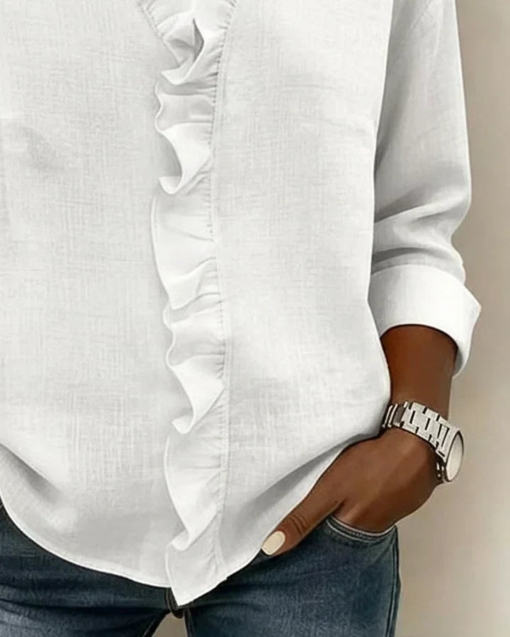 Maria · Blusa con volantes y cuello (imagen 10)
