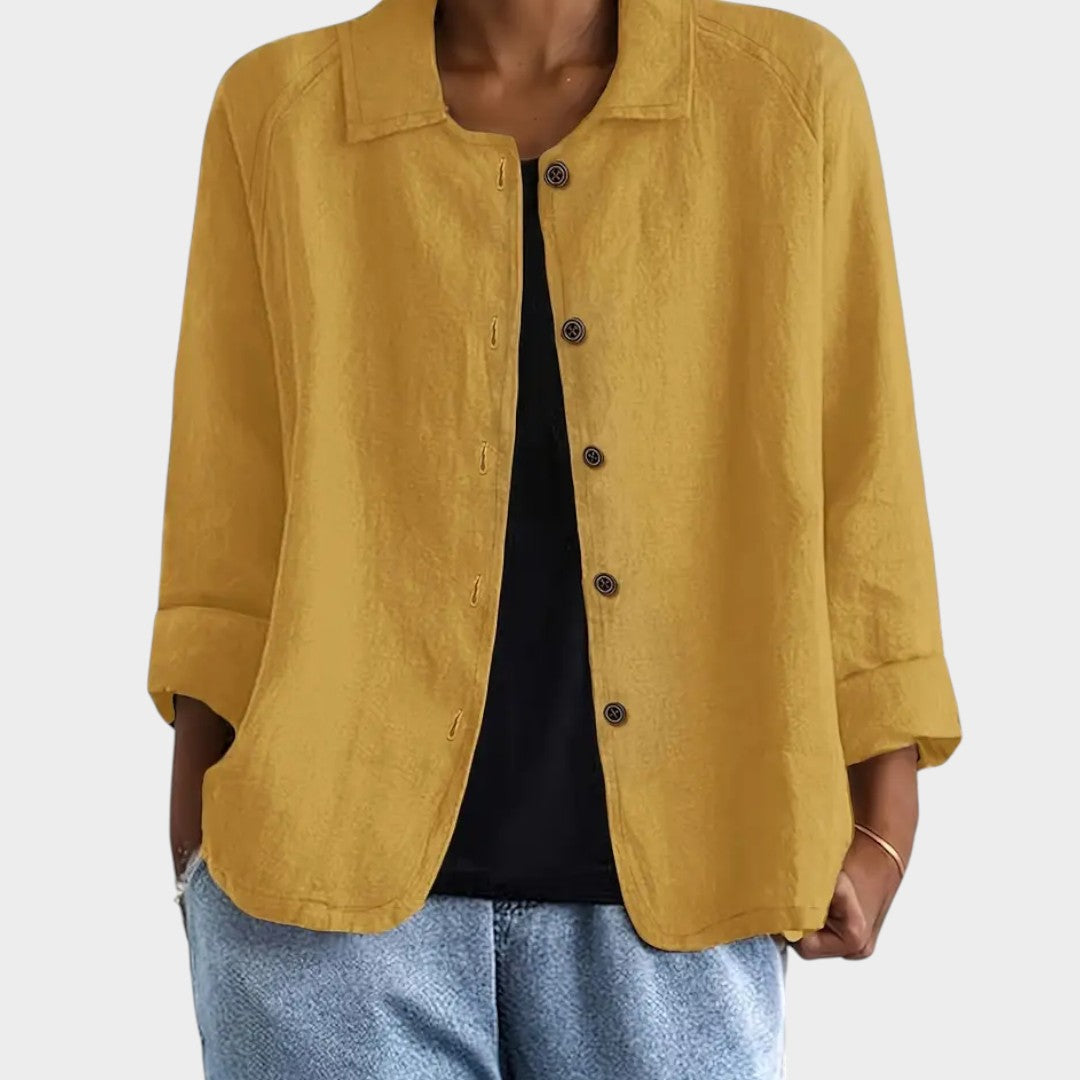Chaqueta de lino — modelo Sofia™ (imagen 9)
