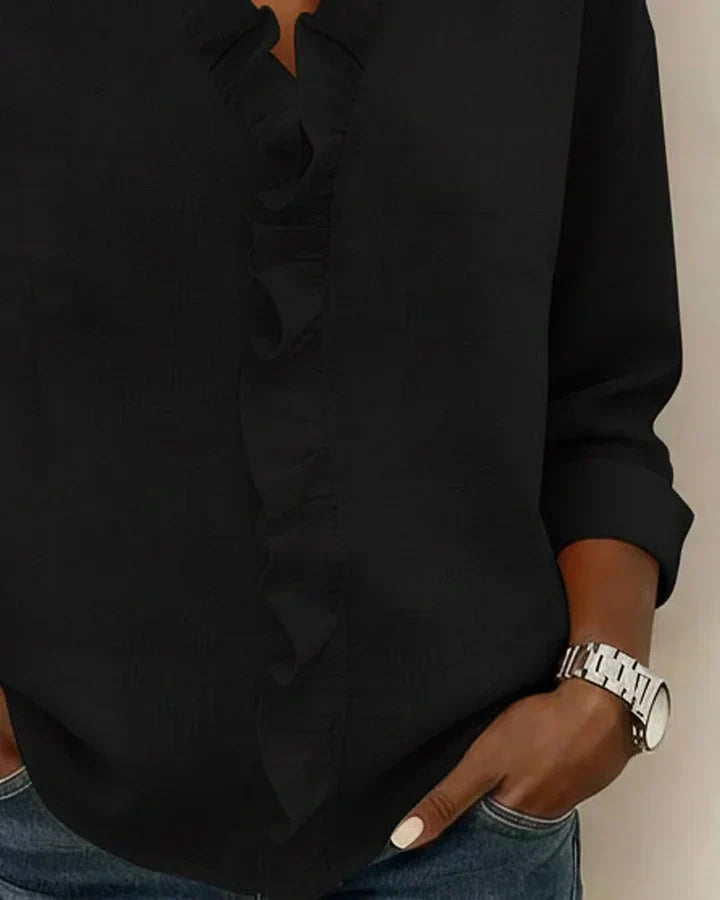 Maria · Blusa con volantes y cuello (imagen 8)