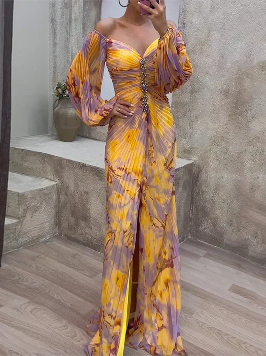 Vestido Paula™ - Vestido Chic floral con Escote en V