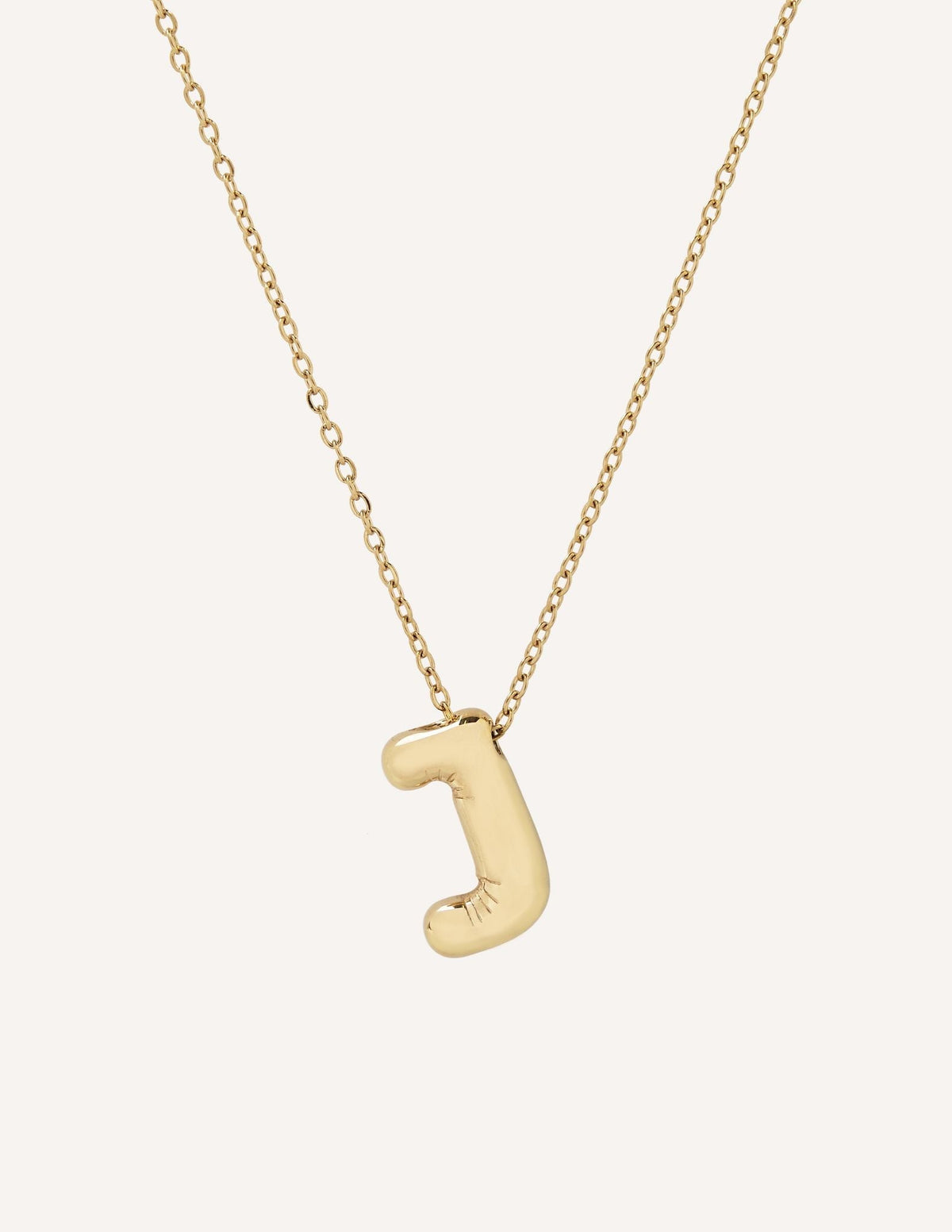 Collar dorado con inicial (imagen 10)