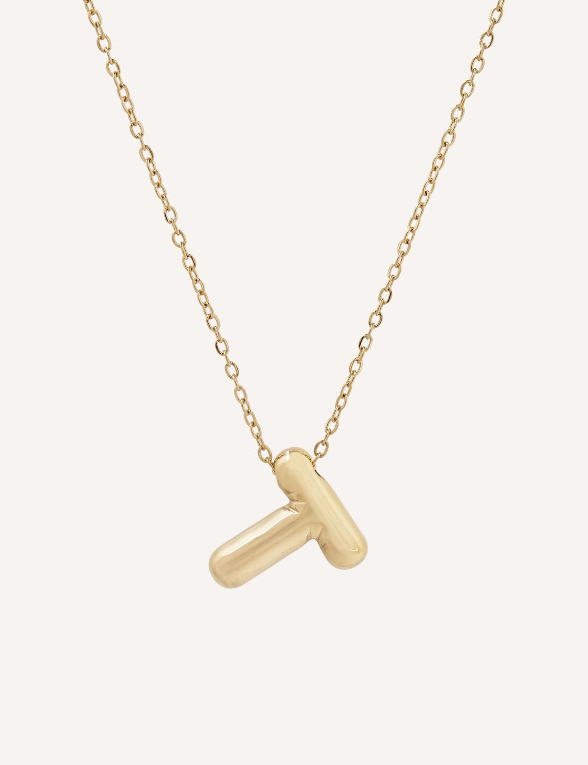 Collar dorado con inicial (imagen 20)
