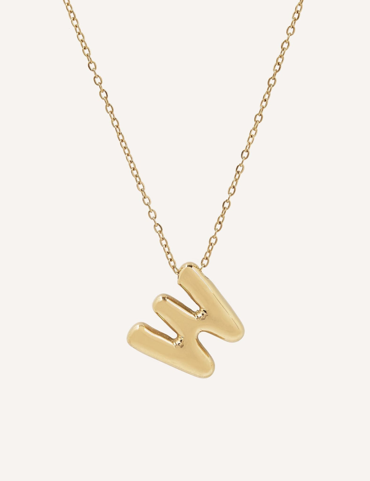 Collar dorado con inicial (imagen 23)