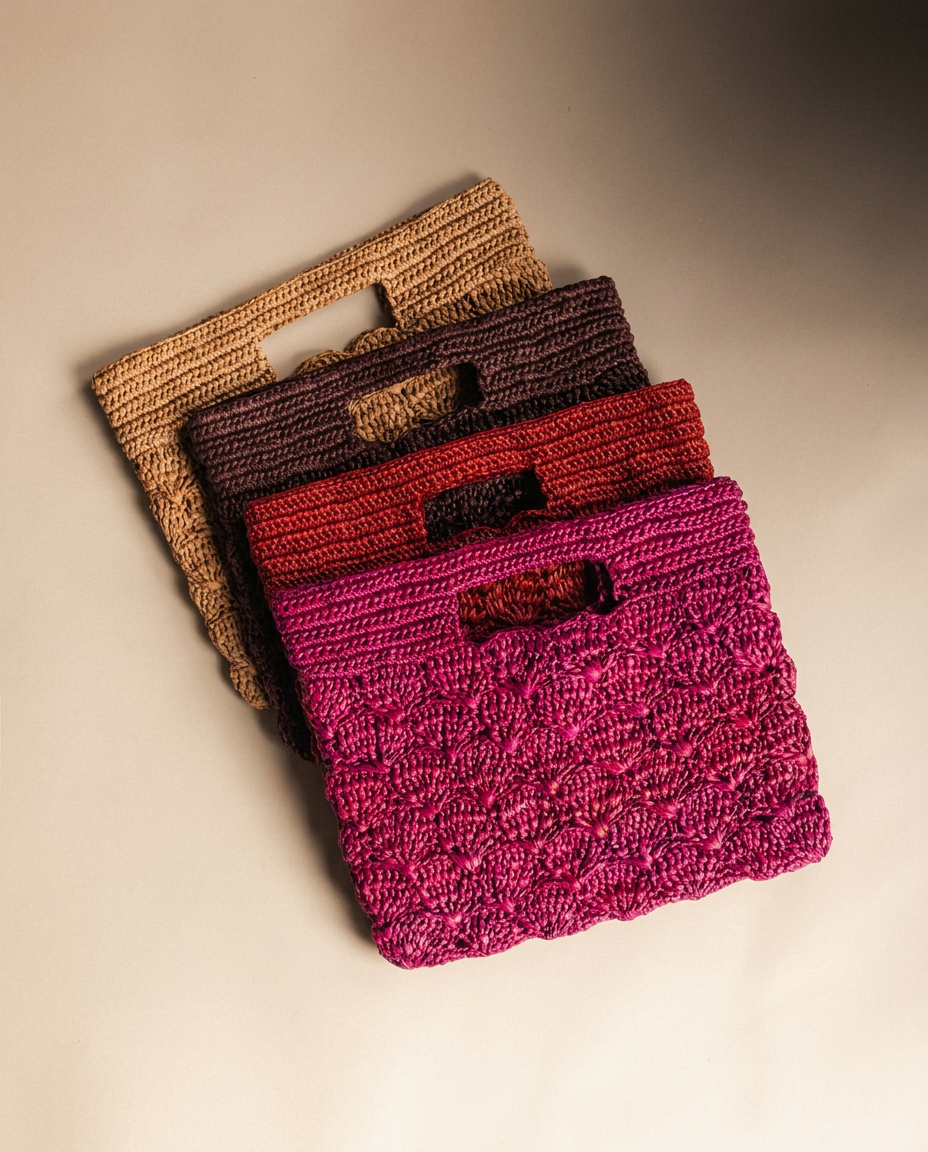 Bolso de Mano en Rafia Sacha - Estilo Natural y Chic