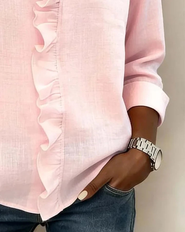 Maria · Blusa con volantes y cuello (imagen 11)