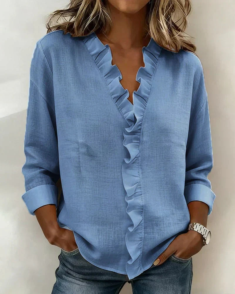 Maria · Blusa con volantes y cuello (imagen 5)